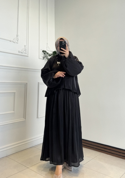 Levera Etekli Takım Siyah