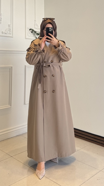 Sahra Trençkot Vizon